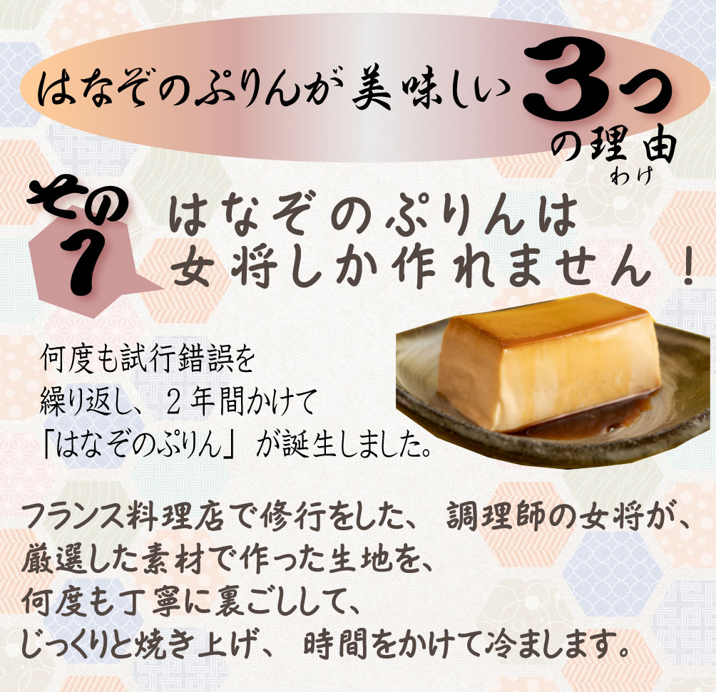 はなぞのぷりんが美味しい理由1